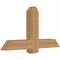 Ekena Millwork Eugene Smooth Timber Gable Bracket, Western Red Cedar, 48"W x 26"H x 5 1/2"D x 5 1/2"F, 13/12 Pitch GBW048X26X0606EUG00SWR - alternate 3